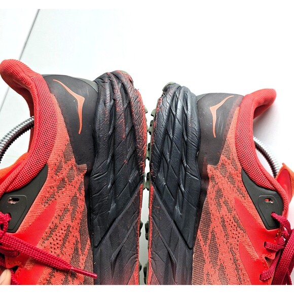 HOKA Men\'s Speedgoat 5 GTX Running Shoes Fiesta Thyme Sz 12 46 2/3 Red Sneakers